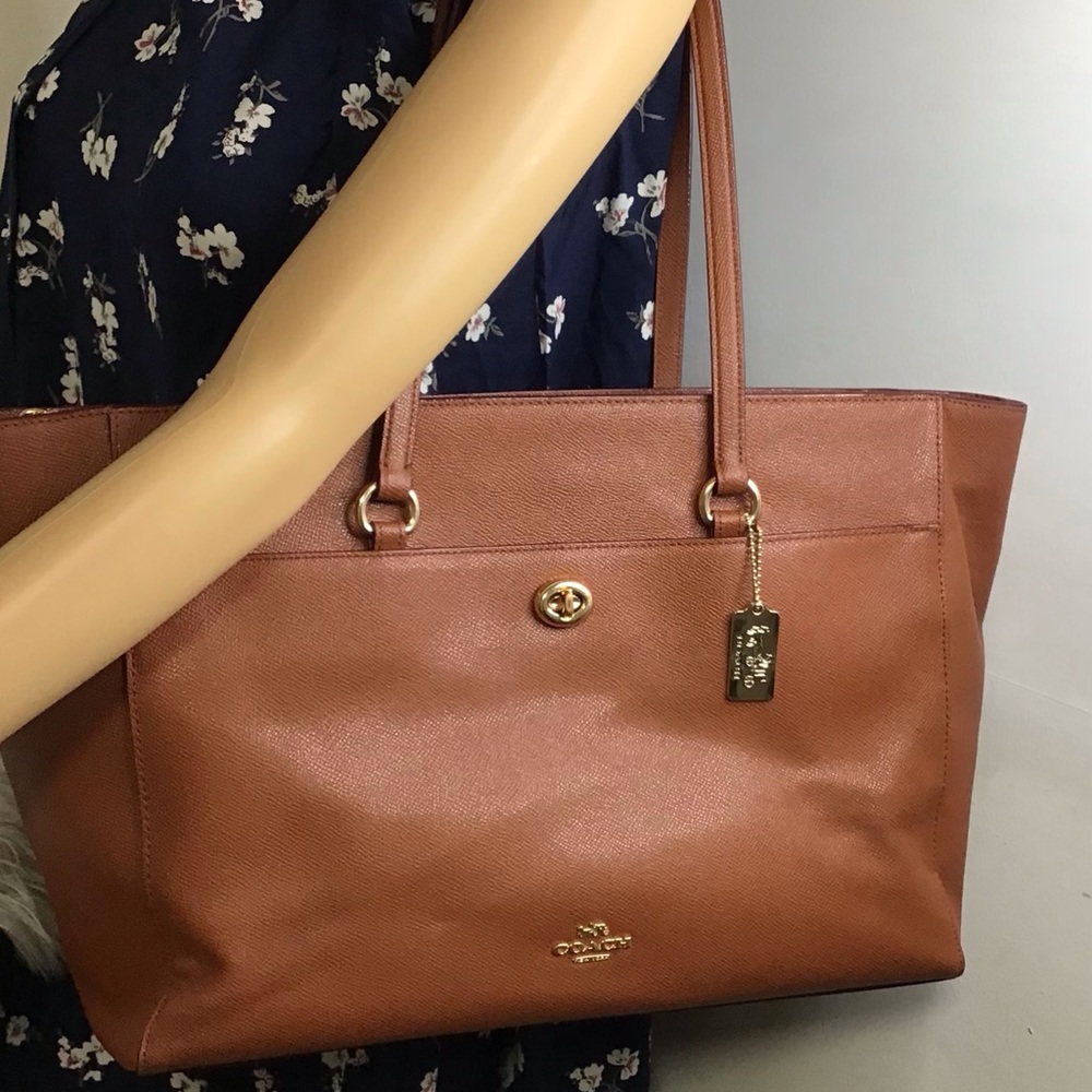 Coach 78246 Tan Crossgrain Leather Folio Large Business Tote Dustbag - Picture 11 of 16